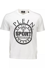 White Cotton Men T-Shirt