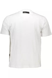 White Cotton Men T-Shirt