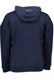 Blue Cotton Men Sweater