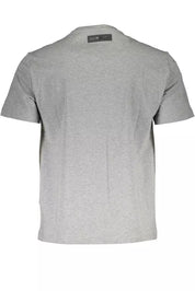 Gray Cotton Men T-Shirt