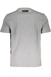 Gray Cotton Men T-Shirt