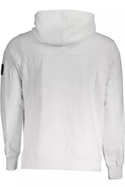 White Cotton Men Sweatshirt