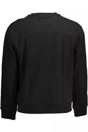 Black Cotton Men Sweater