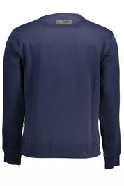 Blue Cotton Men Sweater