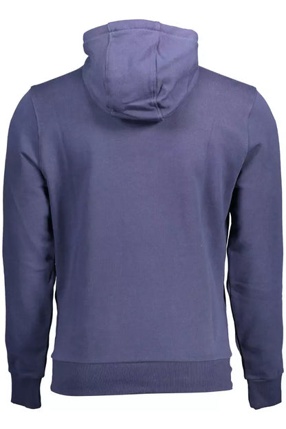 Blue Cotton Men Sweater