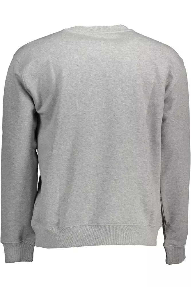 Gray Cotton Men Sweater