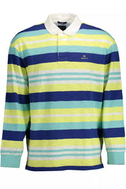 Yellow Cotton Men Polo Shirt