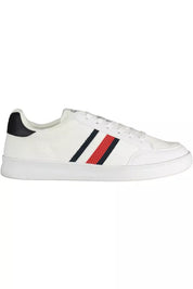 White Polyester Men Sneaker