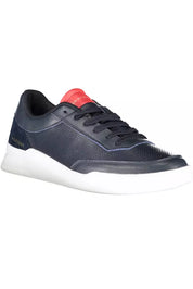 Blue Leather Men Sneaker