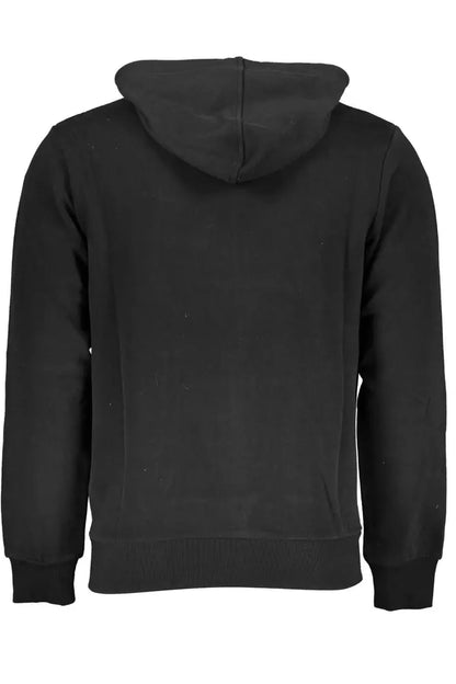 Black Cotton Men Sweater