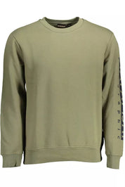 Green Cotton Men Sweater