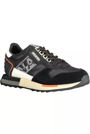 Black Leather Men Sneaker