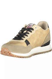 Beige Polyester Men Sneaker