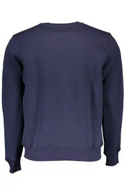 Blue Cotton Men Sweater