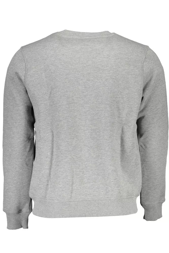 Gray Cotton Men Sweater