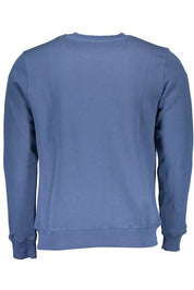 Blue Cotton Men Sweater