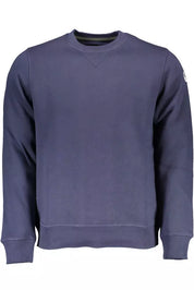 Blue Cotton Men Sweater