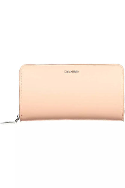 Pink Polyethylene Women Wallet