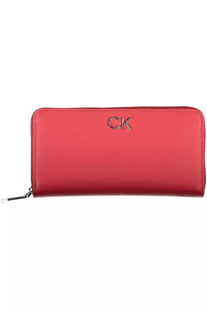 Red Polyethylene Women Wallet