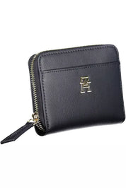 Blue Polyester Women Wallet