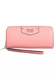 Pink Polyethylene Women Wallet