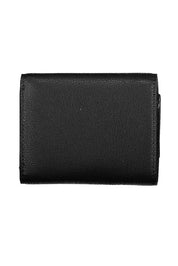 Black Polyester Women Wallet