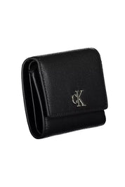 Black Polyester Women Wallet