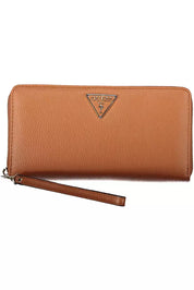 Brown Polyethylene Women Wallet