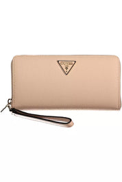 Pink Polyethylene Women Wallet