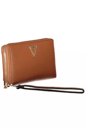 Brown Polyethylene Women Wallet