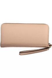 Pink Polyethylene Women Wallet