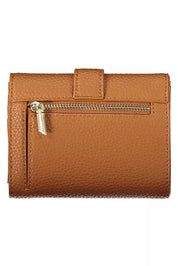 Brown Polyester Women Wallet