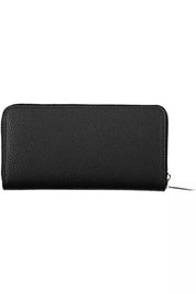 Black Polyester Women Wallet