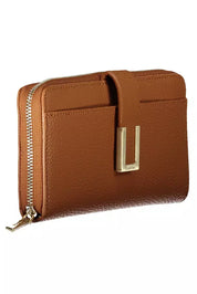 Brown Polyester Women Wallet