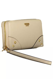 Beige Polyethylene Women Wallet