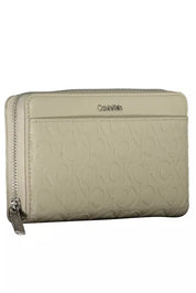 Beige Polyethylene Women Wallet