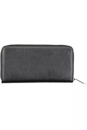 Black Polyvinylchloride Women Wallet