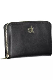 Black Polyvinylchloride Women Wallet