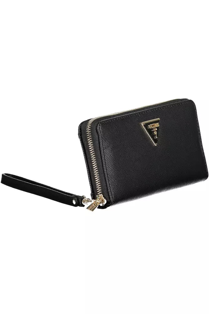 Black Polyethylene Women Wallet