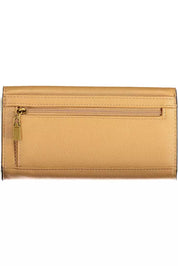 Beige Polyethylene Women Wallet