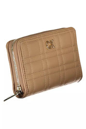 Beige Polyester Women Wallet