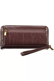 Brown Polyethylene Women Wallet