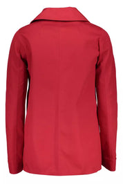 Red Cotton Women Jacket