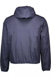 Blue Nylon Men Jacket