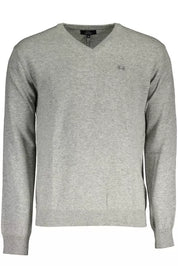 Gray Wool Men Sweater