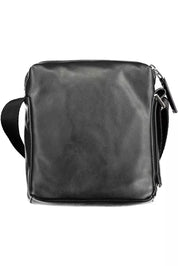 Black Polyester Men Shoulder Bag