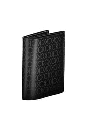 Black Polyester Men Wallet