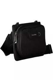 Black Polyester Men Shoulder Bag