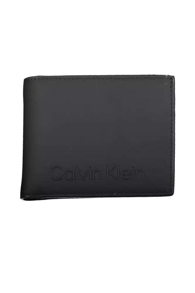 Black Polyester Men Wallet