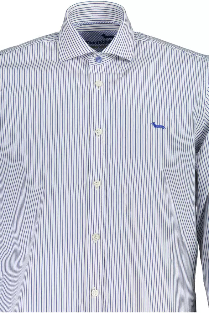 White Cotton Men Shirt